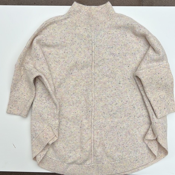 Loft Sweater Poncho Style High Neck - Picture 3 of 8